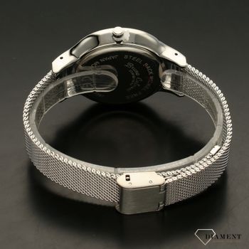 Zegarek damski BRUNO CALVANI BC3097 srebrny. Zegarek damski zachowany w klasycznym srebrnej kolorystyce z piękną białą tarczą. Tarcza zegarka ozdobiona srebrnymi cyframi arabskimi i wskazówkami. I (5).jpg